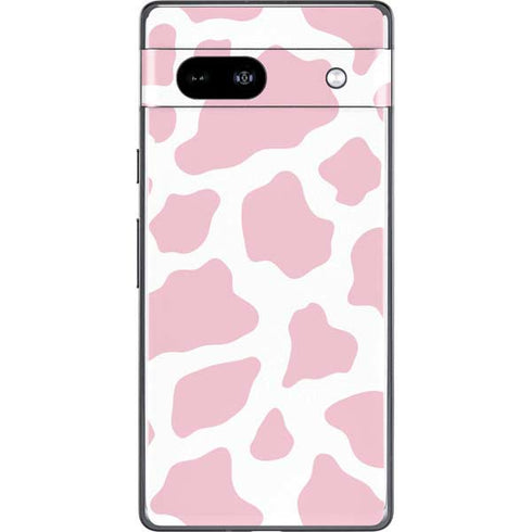 Pink Cow Print Google Pixel 7a Skin